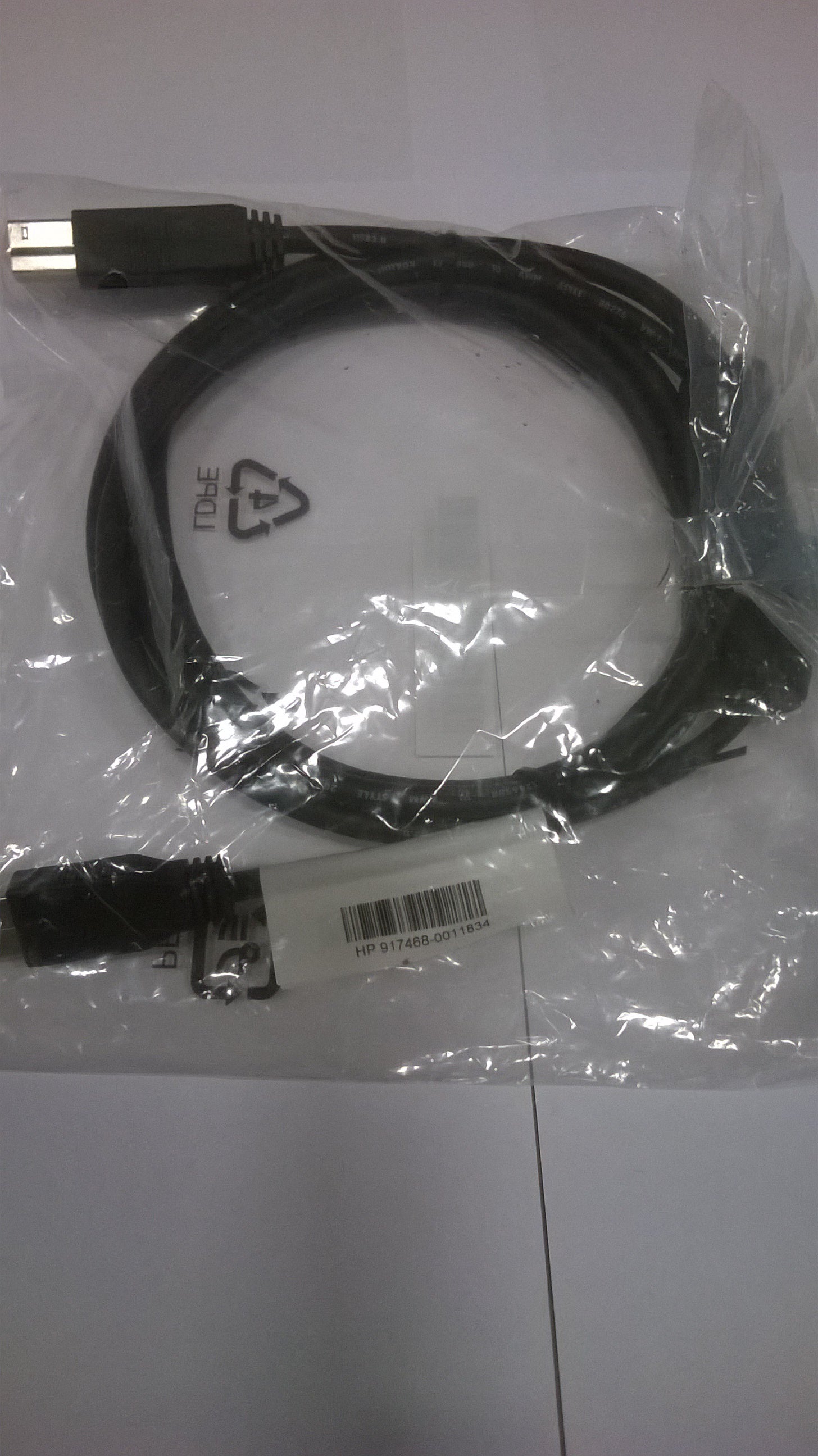 DELL  CABLE 389G1758 HP  CABLE 917468 6 FT  3.0 USB A TO B MALE TO MALE ( 389G1758 917468 )