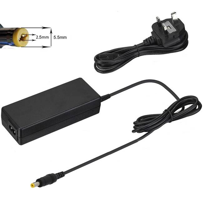 HP Compatible 18.5V 6.5A Laptop Charger with 5.5mm x 2.5mm Tip (18500650CT USED)