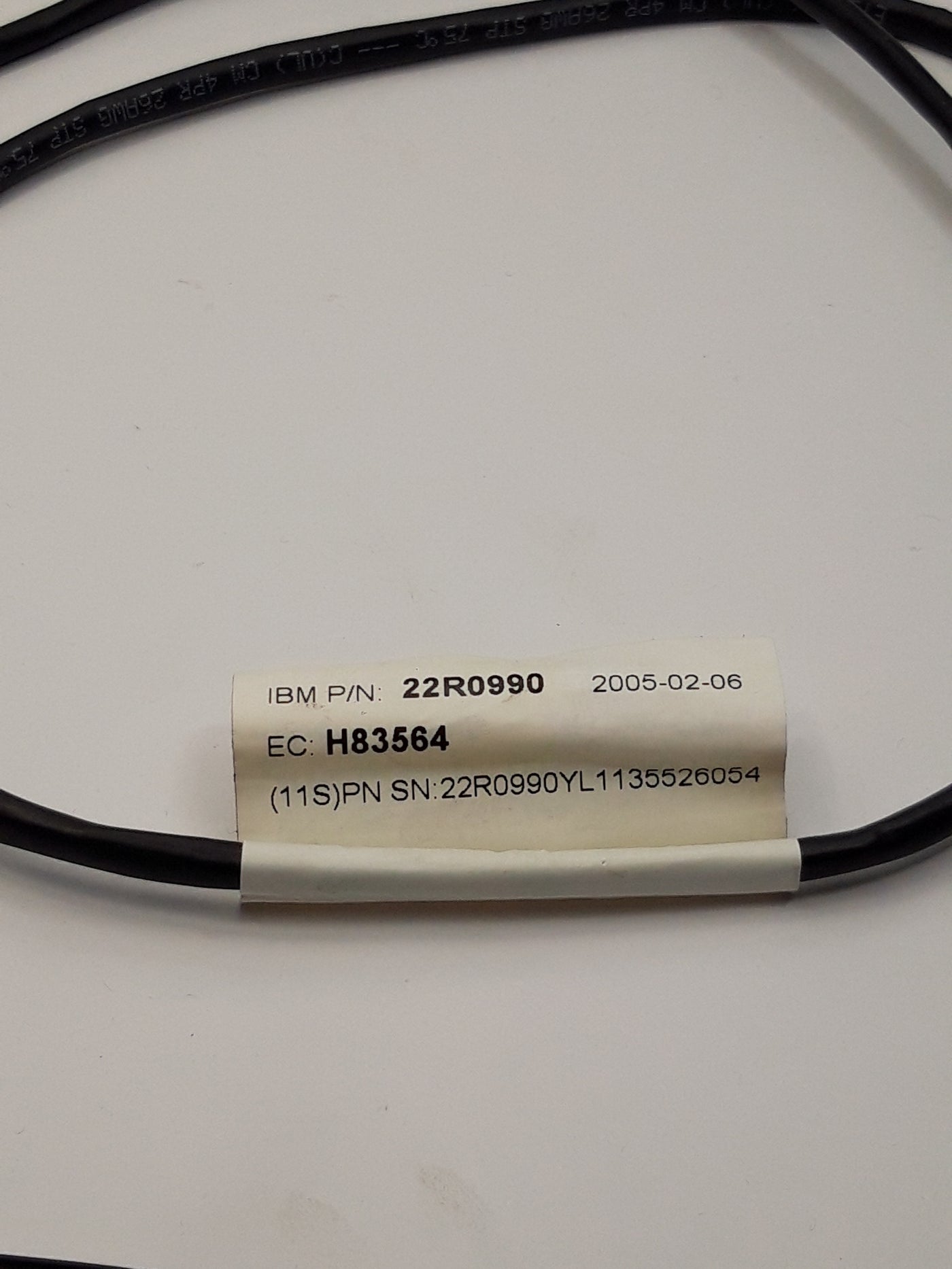 IBM Cable CEC 1 (Upper) to Ethernet Black 1.1m (22R0990 USED)