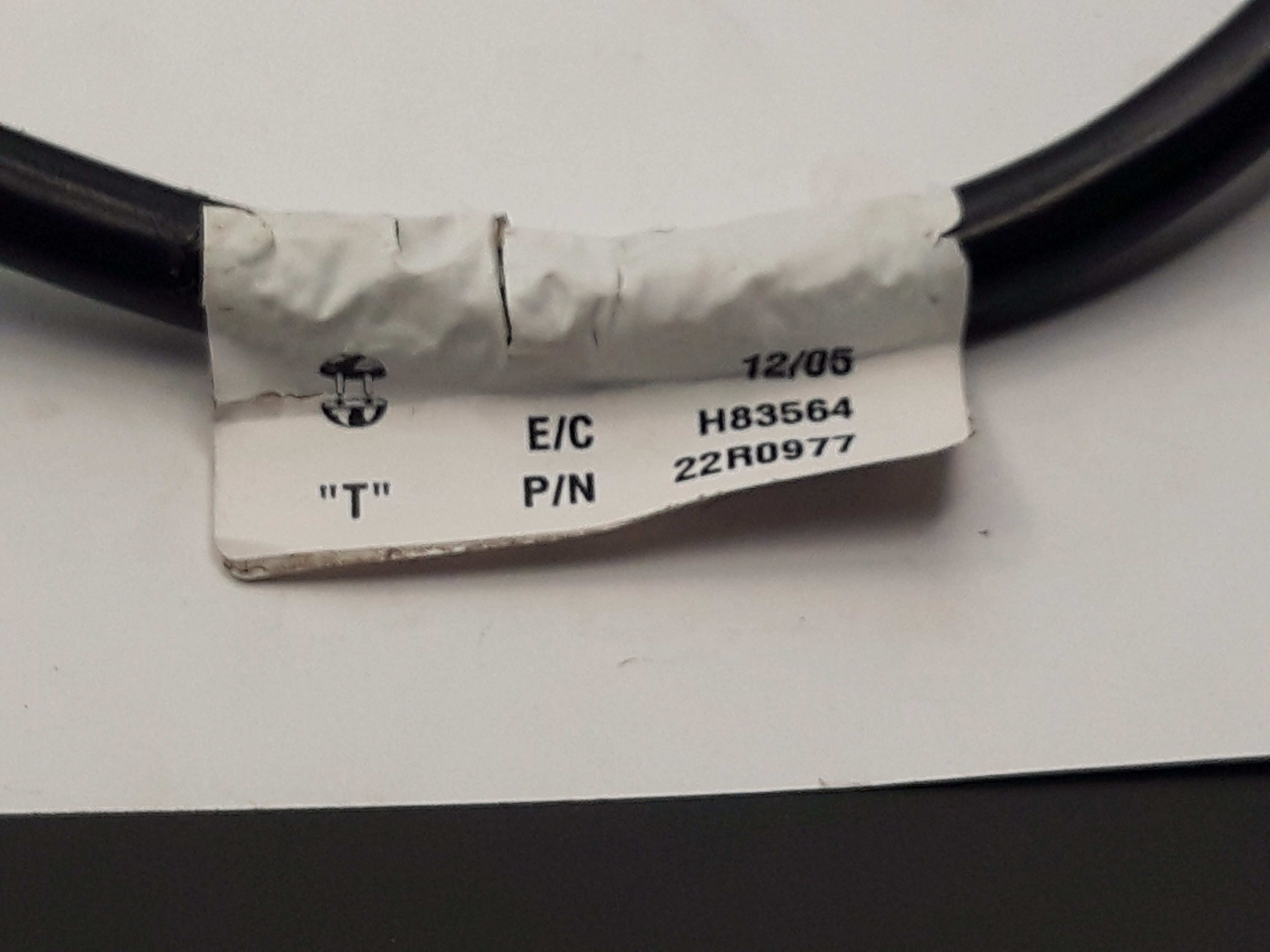 IBM T Cable ds8000 25amp 125v 1875w 2ft (22R0977 USED)
