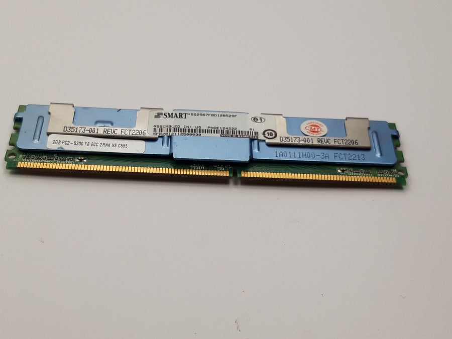 Smart 2GB PC2-5300 DDR2-667MHz ECC Fully Buffered CL5 240-Pin DIMM (SG2567FBD12852SF REF)