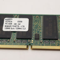 SAMSUNG 128MB PC133 133MHZ  (M464S1724ETS-L7A REF)