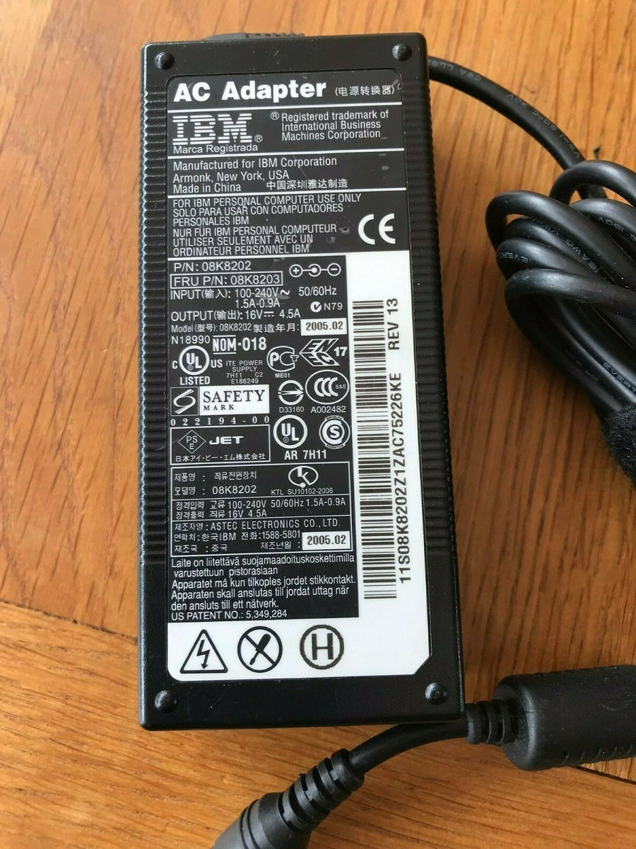 IBM AC Adaptor 16V-4.5 (08K8202 USED)
