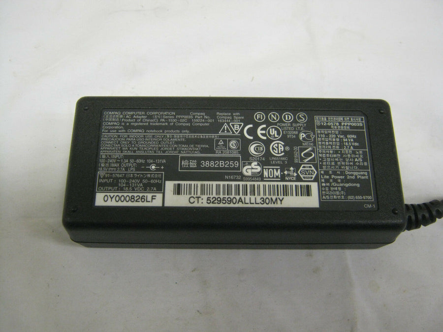Compaq Laptop Adaptor Charger (PPP003S PA-1530-02CV USED)