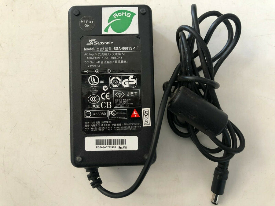 Seasonic AC DC Switching Adapter Charger (SSA 0601S 1 USED)