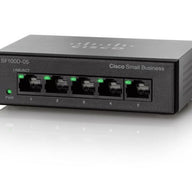 Cisco 5-Port Desktop 10 100 Switch (SF100D-05) With PSU