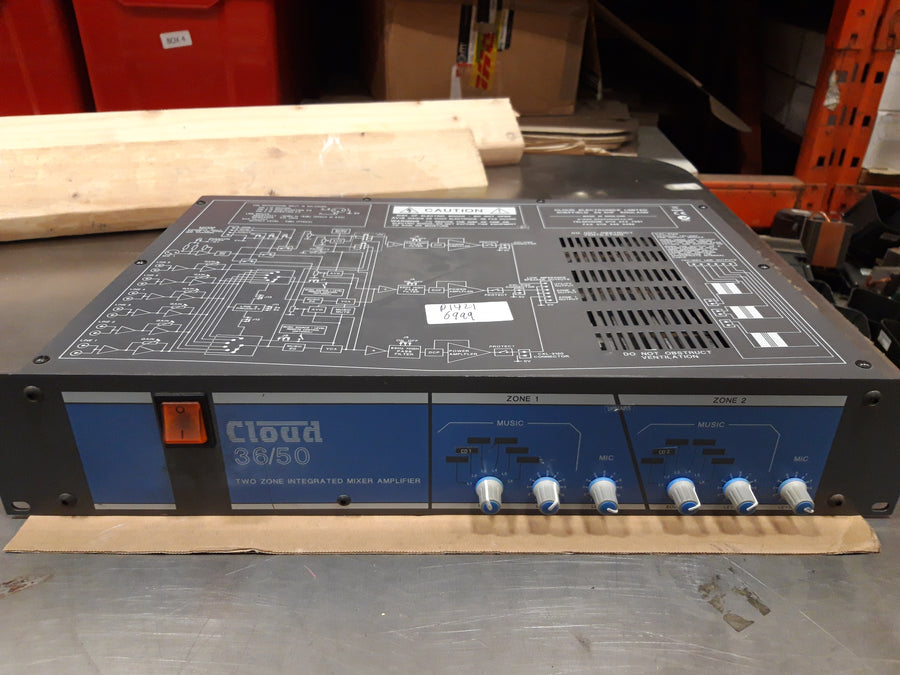 Cloud 36/50 two zone integrated mixer amplifiier (CXL-3120 Used) With PSU