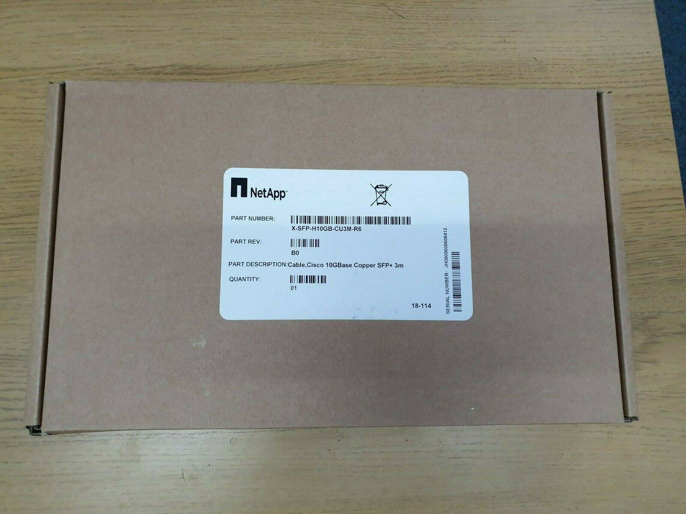 NetApp Cable, Cisco 10GBase Copper SFP 3m