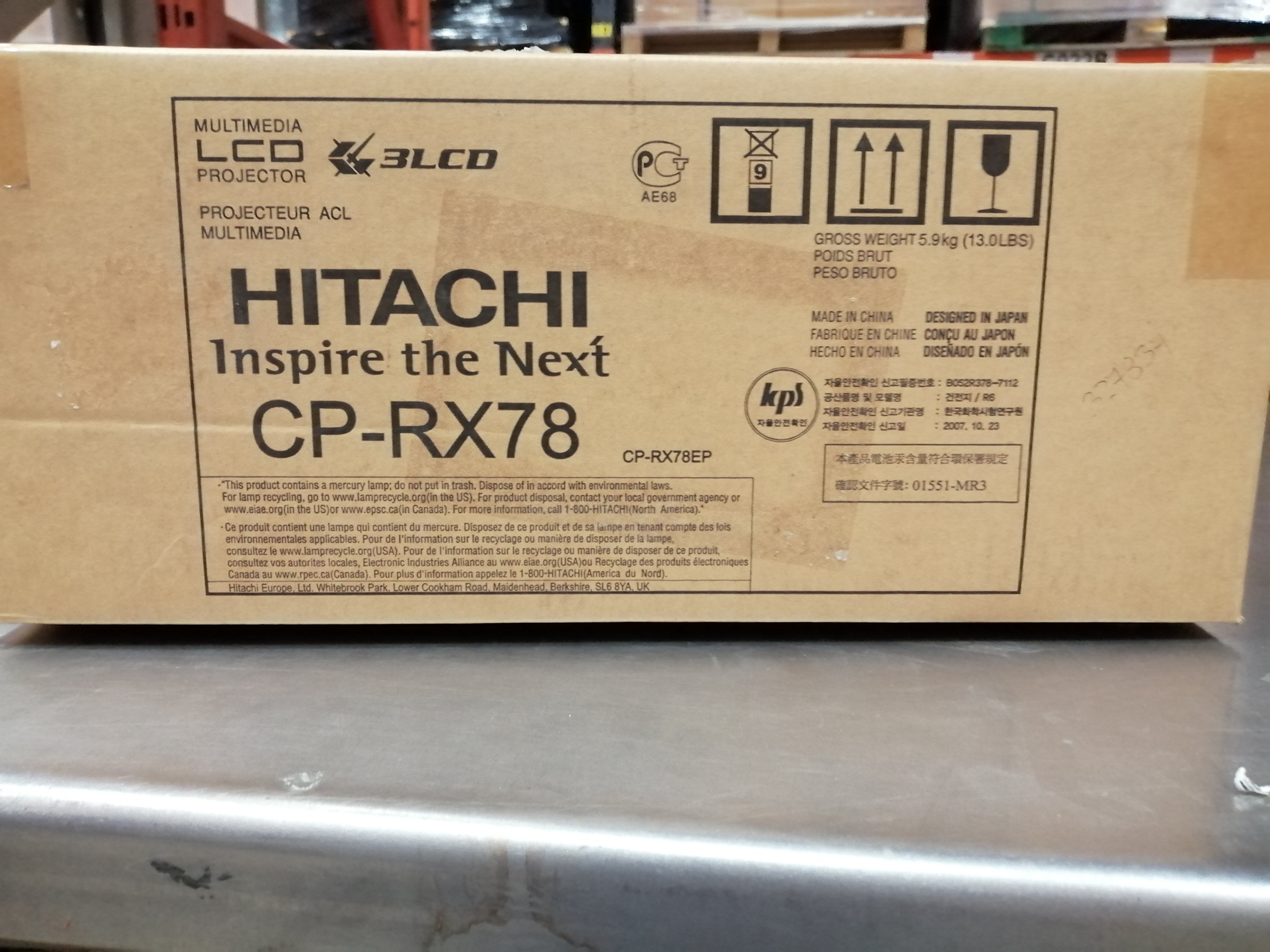 HITACHI  MULTIMEDIA PROJECTOR ( CP - RX78 )