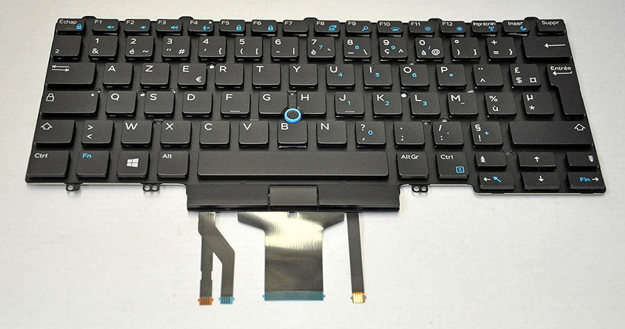 DELL Genuine Keyboard French Backlit Dual Pointing ( W93F7 NEW PLAIN PACKAGING)
