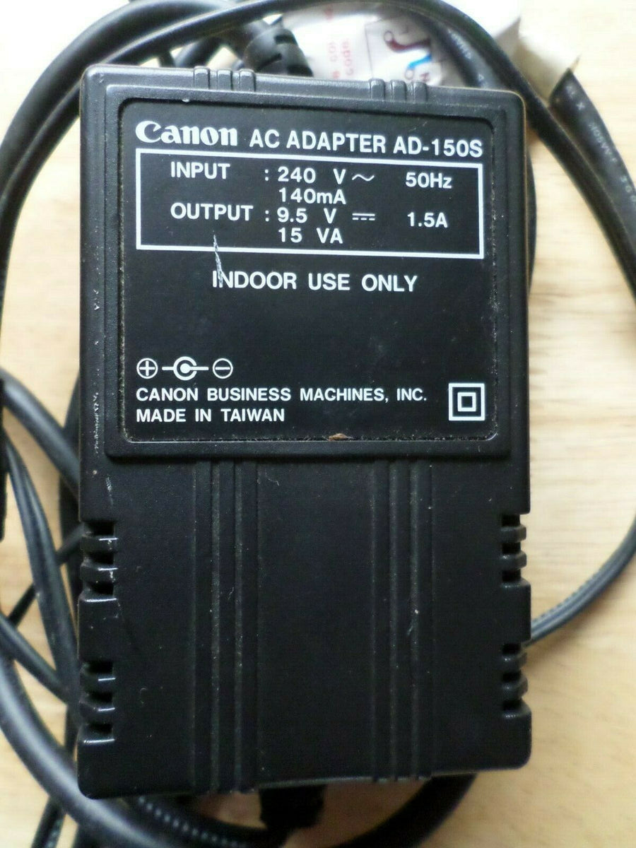 Canon AC ADAPTOR 9 5V-1 5A  (AD 150S USED)