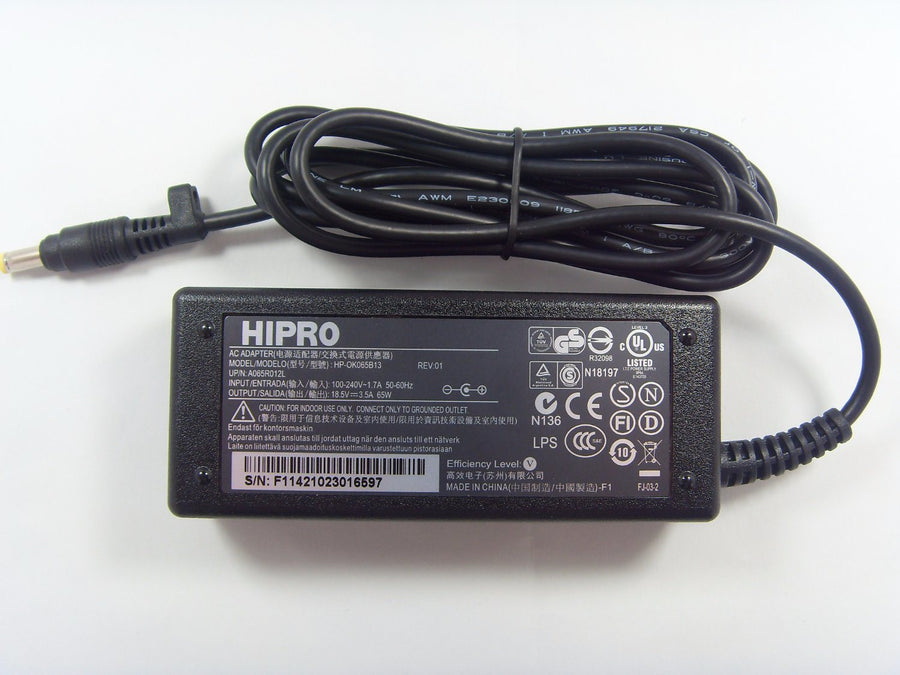 HIPRO HP AC/DC POWER SUPPLY,19V, 3.43A, 65w (OK065B13 USED)
