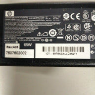 HP AC ADAPTER PPP009L IN 240V 1.6A OUT 18.5V 3.5A (384019-001 USED )