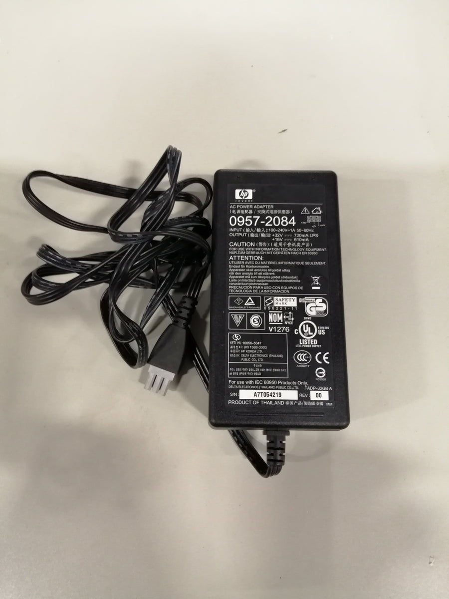 HP AC PRINTER ADAPTER 0957-2084 IN240V 1A OUT 32V 720 MA ( 0957-2084 USED)