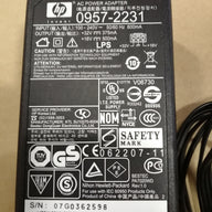 HP AC ADAPTER IN 240V 600MA OUT 32V / 16V 375MA 500MA ( 0957-2231 USED )