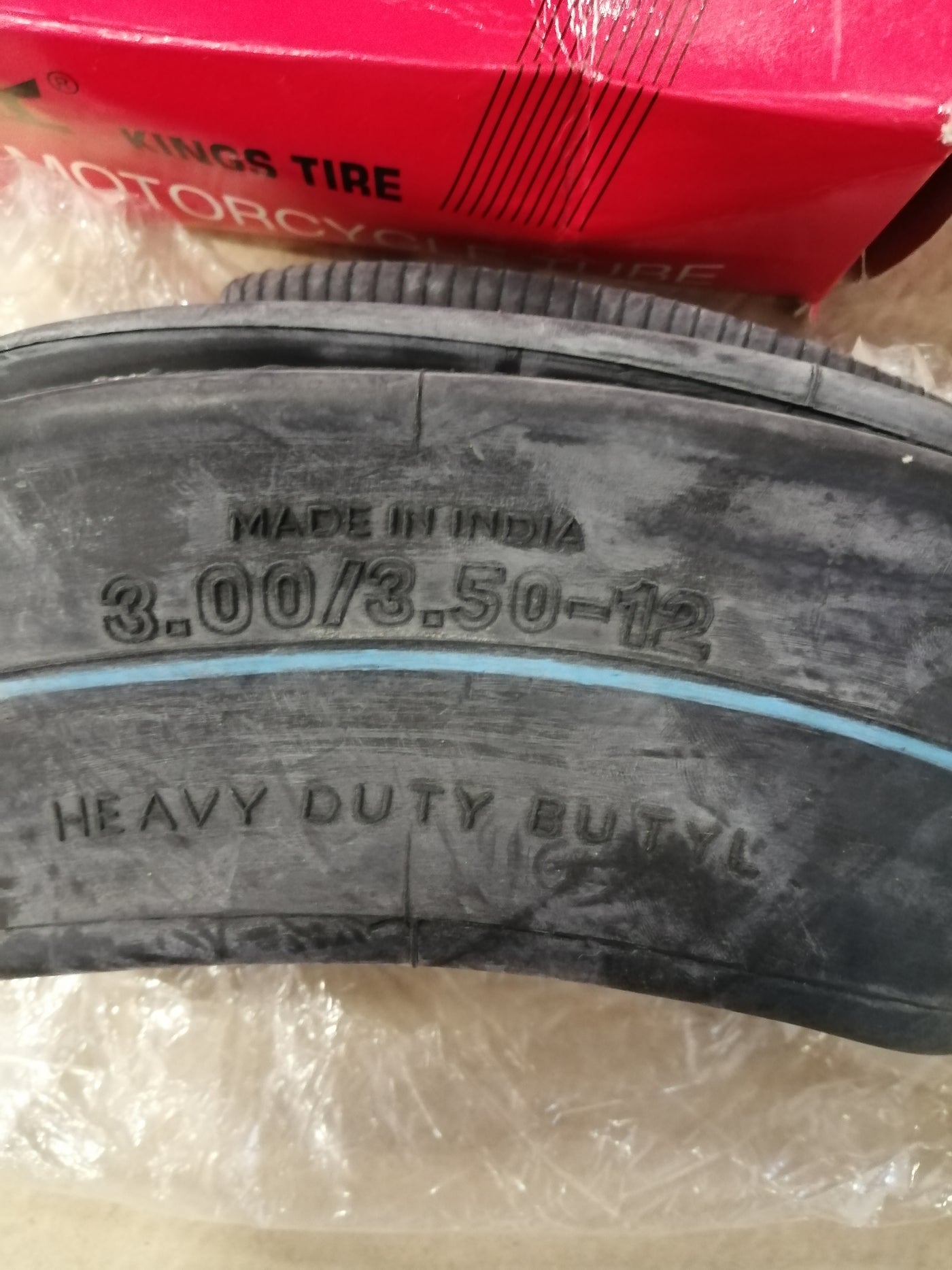 KINGS TYRE MOTORCYCLE INNERTUBE 3.00/3.50-12 KINGS BUTY TR4 (500040 NEW )