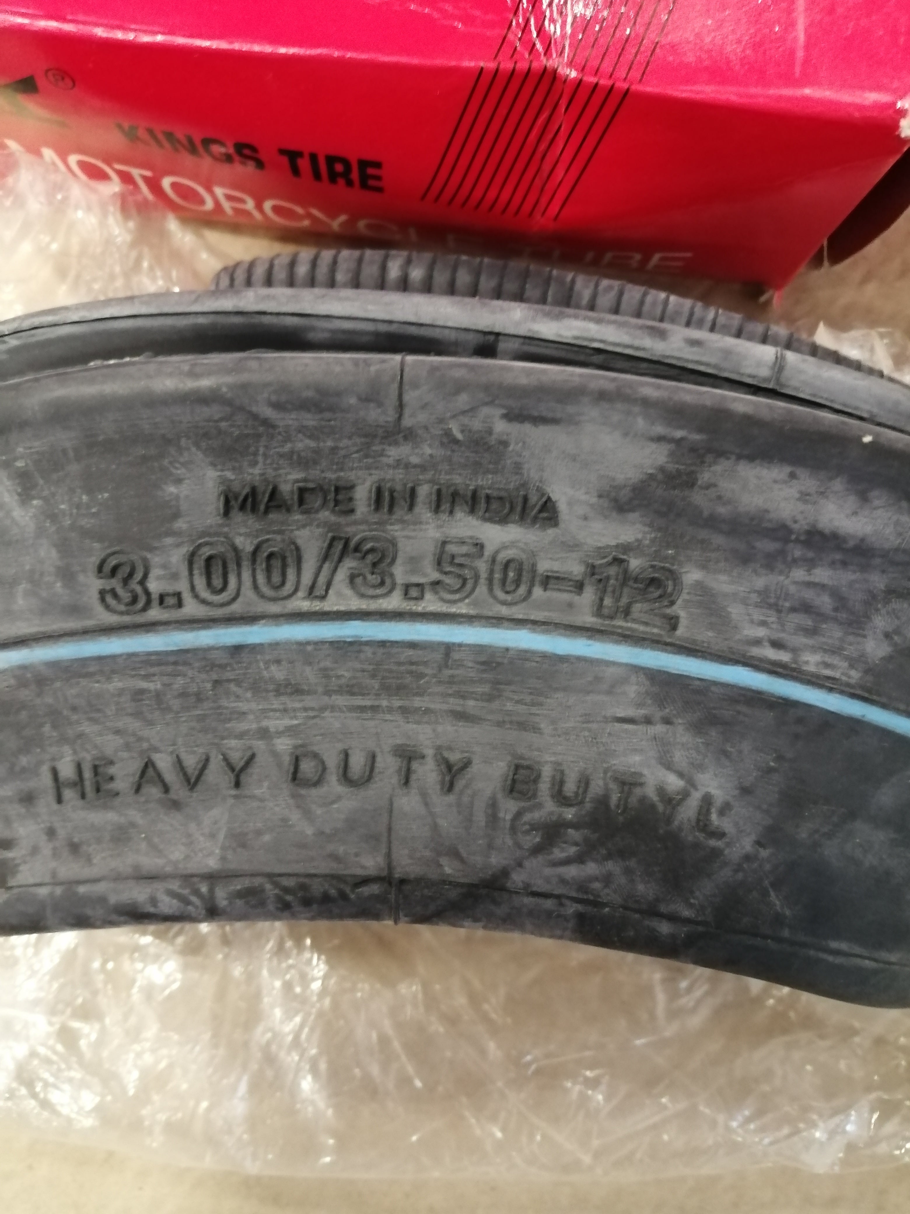 KINGS TYRE MOTORCYCLE INNERTUBE 3.00/3.50-12 KINGS BUTY TR4 (500040 NEW )