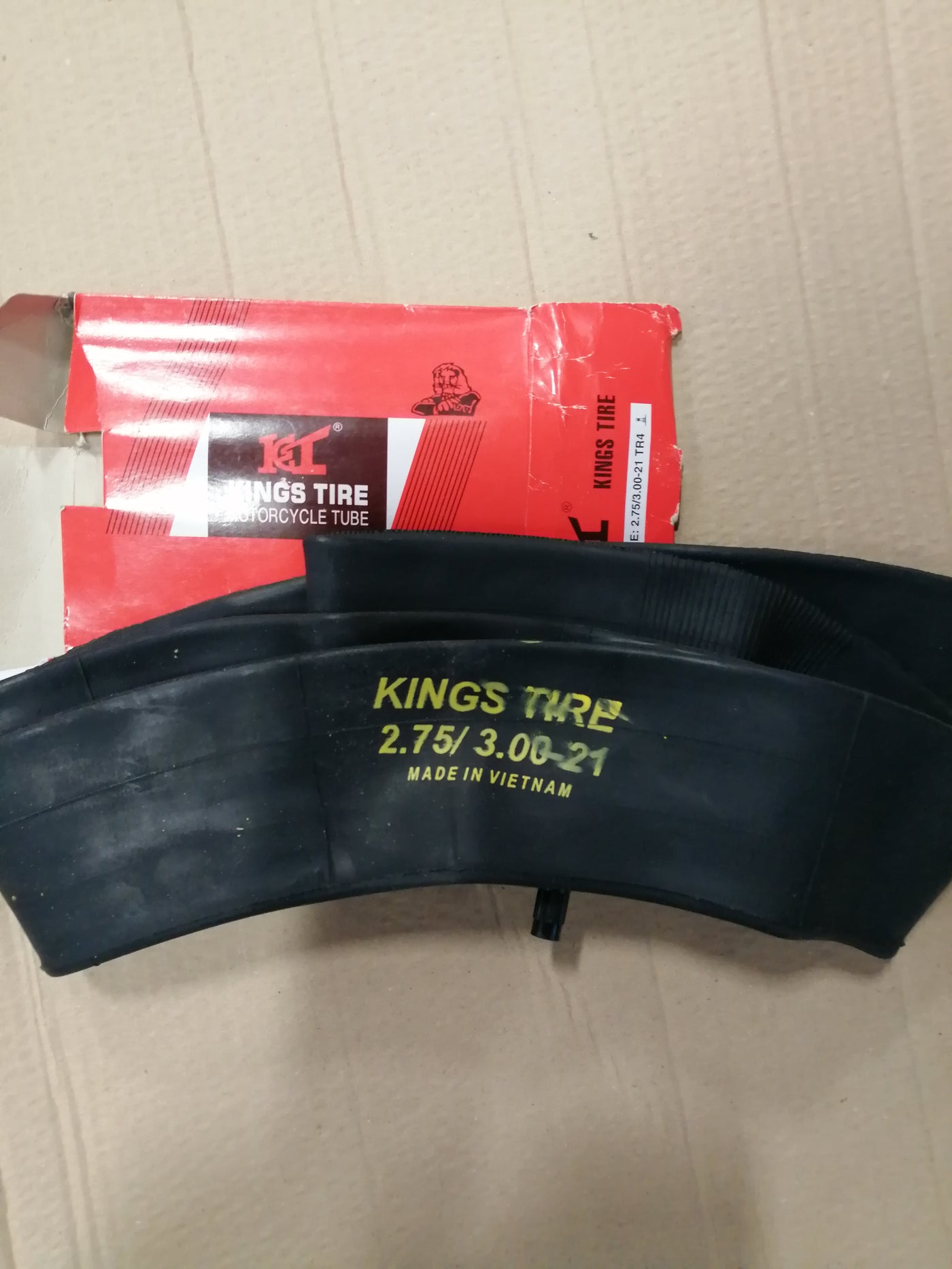 KINGS TYRE MOTORCYCLE INNERTUBE  (2.75/3.00-21 TR4 NOB )