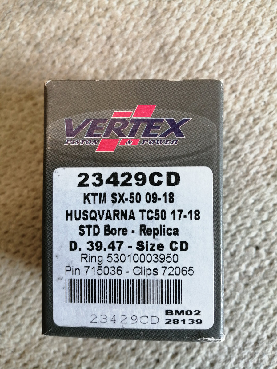 VERTEX PISTON 39,47mm 2T KTM SX50 2012- 50cc (1 ring) ( 23429CD NEW )