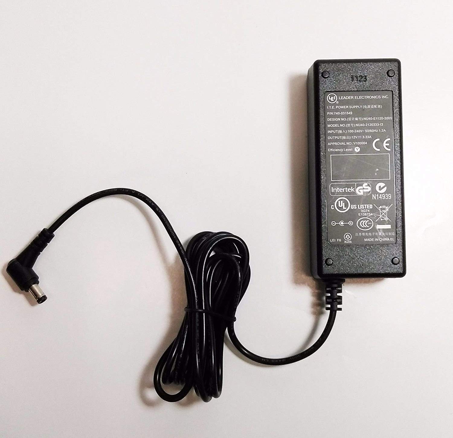LEI I.T.E Power Supply 12V 3.33A (NU40 2120333 13 USED)