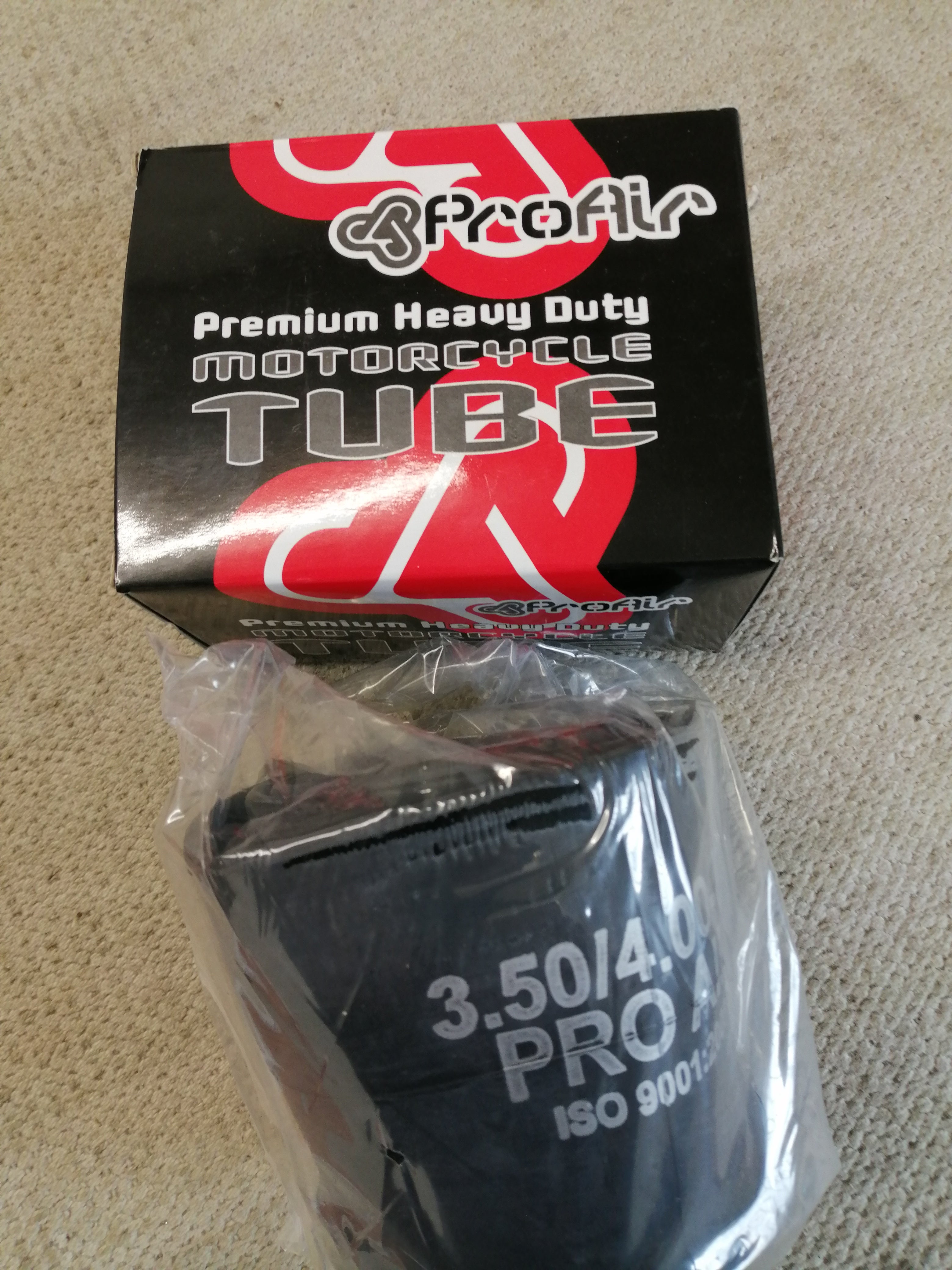 PROAIR MOTORCYCLE INNERTUBE ( 3.50/4.00-17 TR4 NEW )