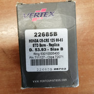 Vertex Honda CR/CRE125 125cc 2000-03 - Replica Piston Kit  53.93mm (22685B NOB )