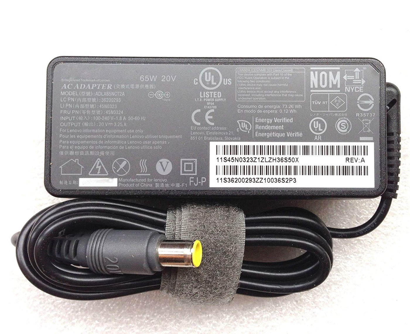 Lenovo AC Adaptor 65W 20V (ADLX65NCT3A USED)