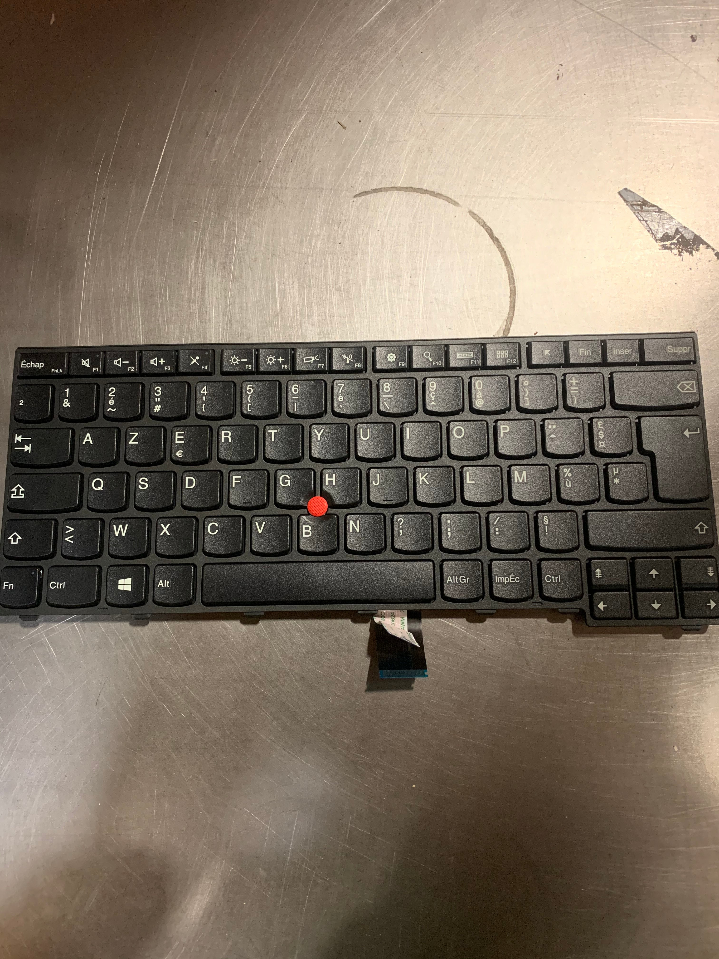 WishingDeals Laptop FR French Keyboard for Lenovo  (04Y2592 00HW887 04Y0873 0C02264 CS13T-FRA CS13T NOB)