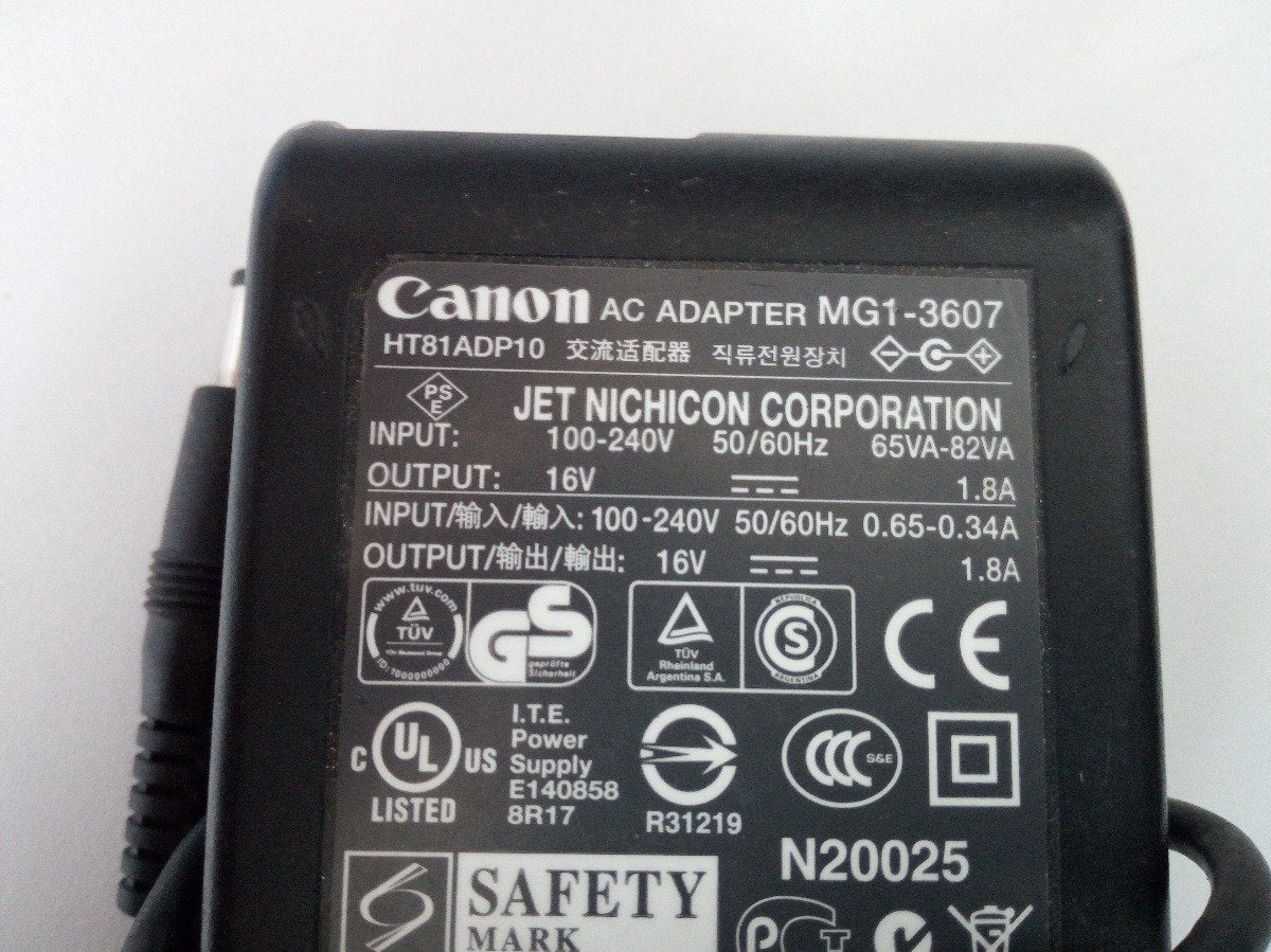 Canon AC Adaptor 16V (MG1 3607 USED)