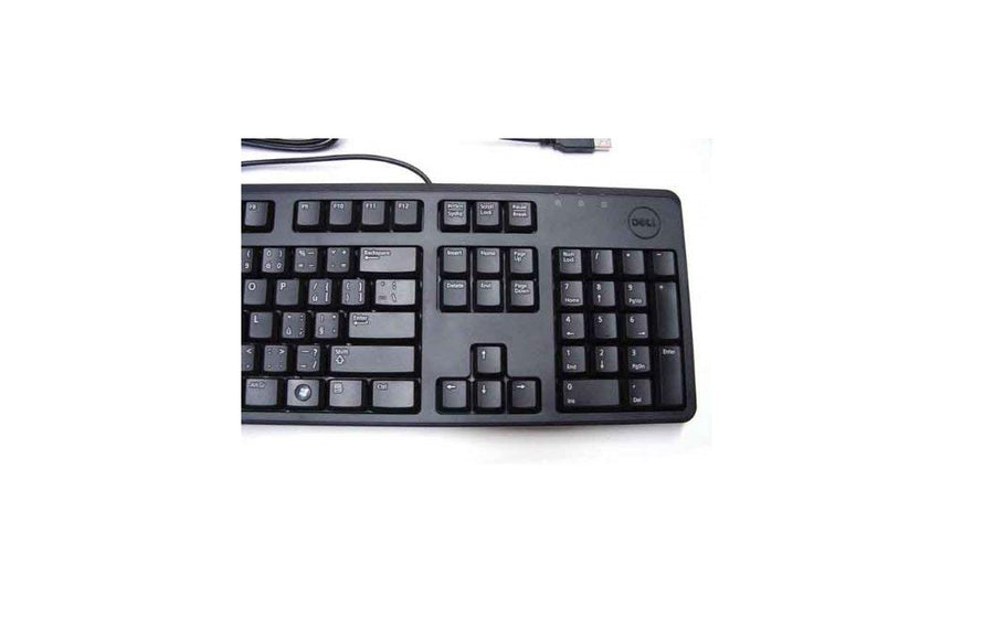 DELL USB Keyboard BLACK SLIM CZECH Layout QWERTY , NEW STYLE (74X28 , M0MK1 , G27NR , N281F NEW)