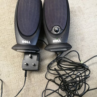 DELL MULTIMEDIA SPEAKERS A215 IN 12V 0.5A WITH PSU ( A215 USED )