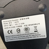 DELL MULTIMEDIA SPEAKERS A215 IN 12V 0.5A WITH PSU ( A215 USED )
