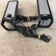 DELL A225 MULTIMEDIA SPEAKERS USB IN 5V 0.5A  ( A225 USED )