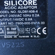 SILICORE AC/DC Adaptor 14V (SLD81408 4 7900 000 017 1 USED)