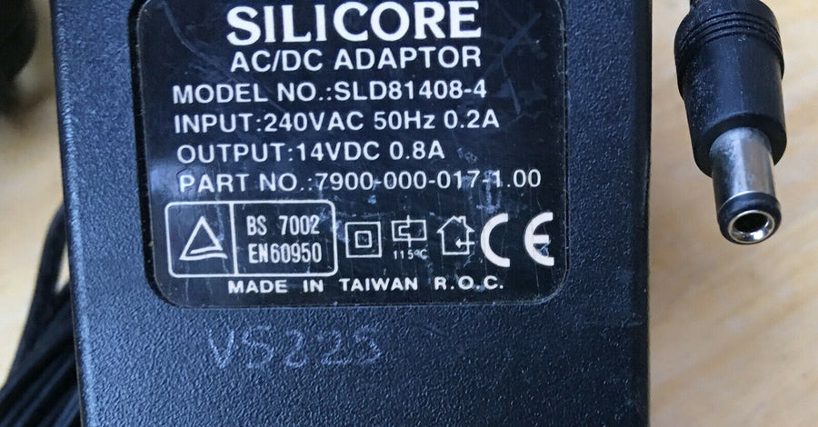 SILICORE AC/DC Adaptor 14V (SLD81408 4 7900 000 017 1 USED)