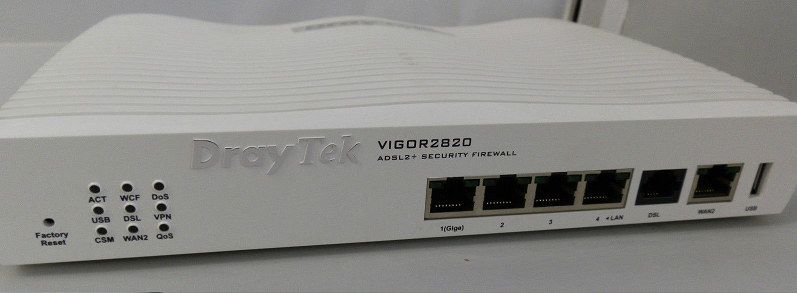 DrayTek VIGOR 2820n ADSL2+ Security Firewall Router (Vigor 2820n Annex A    DrayTek)