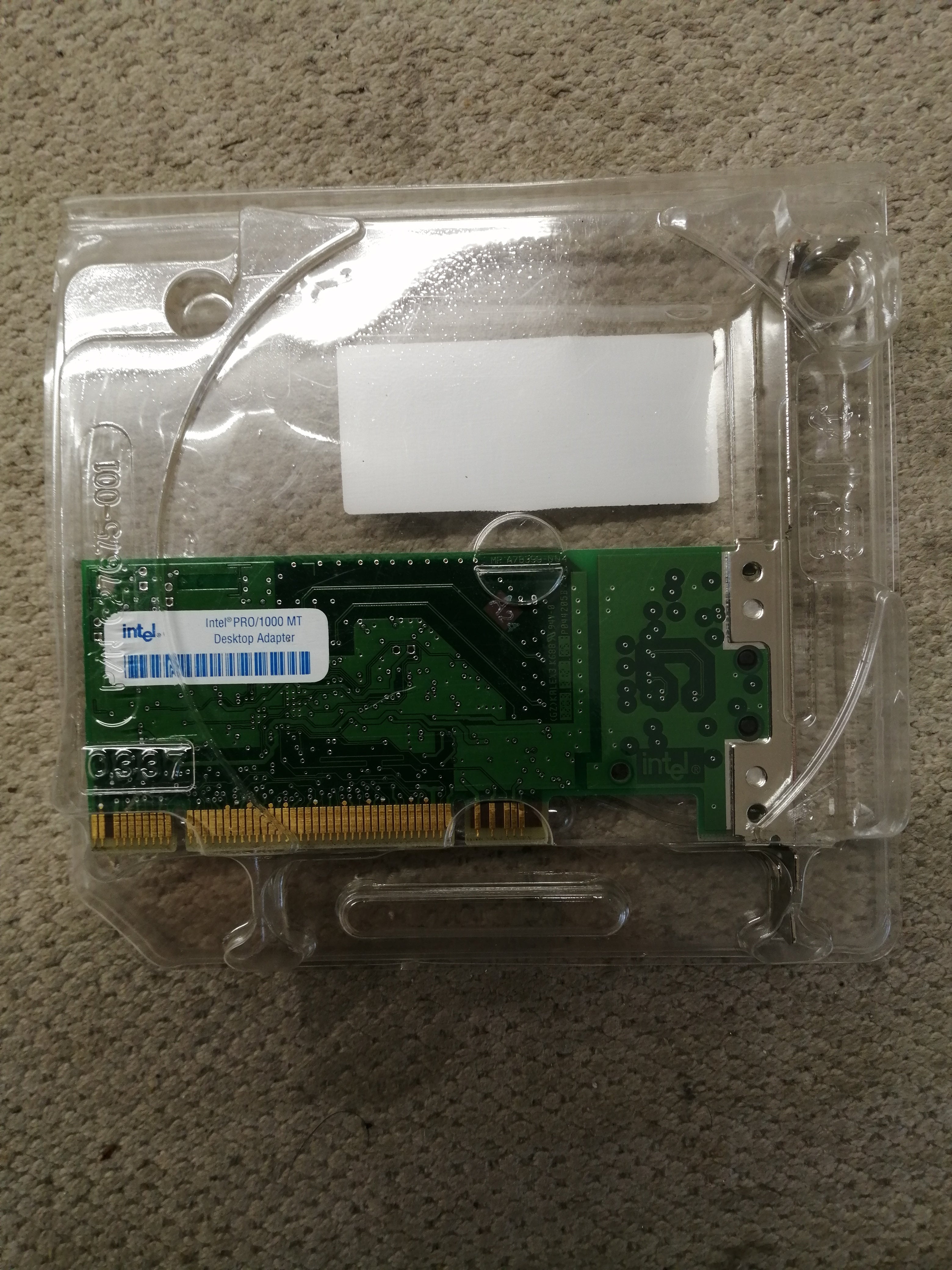 INTEL PRO/1000 MTDESKTOP ADAPTER ( PWLA8390MT USED )
