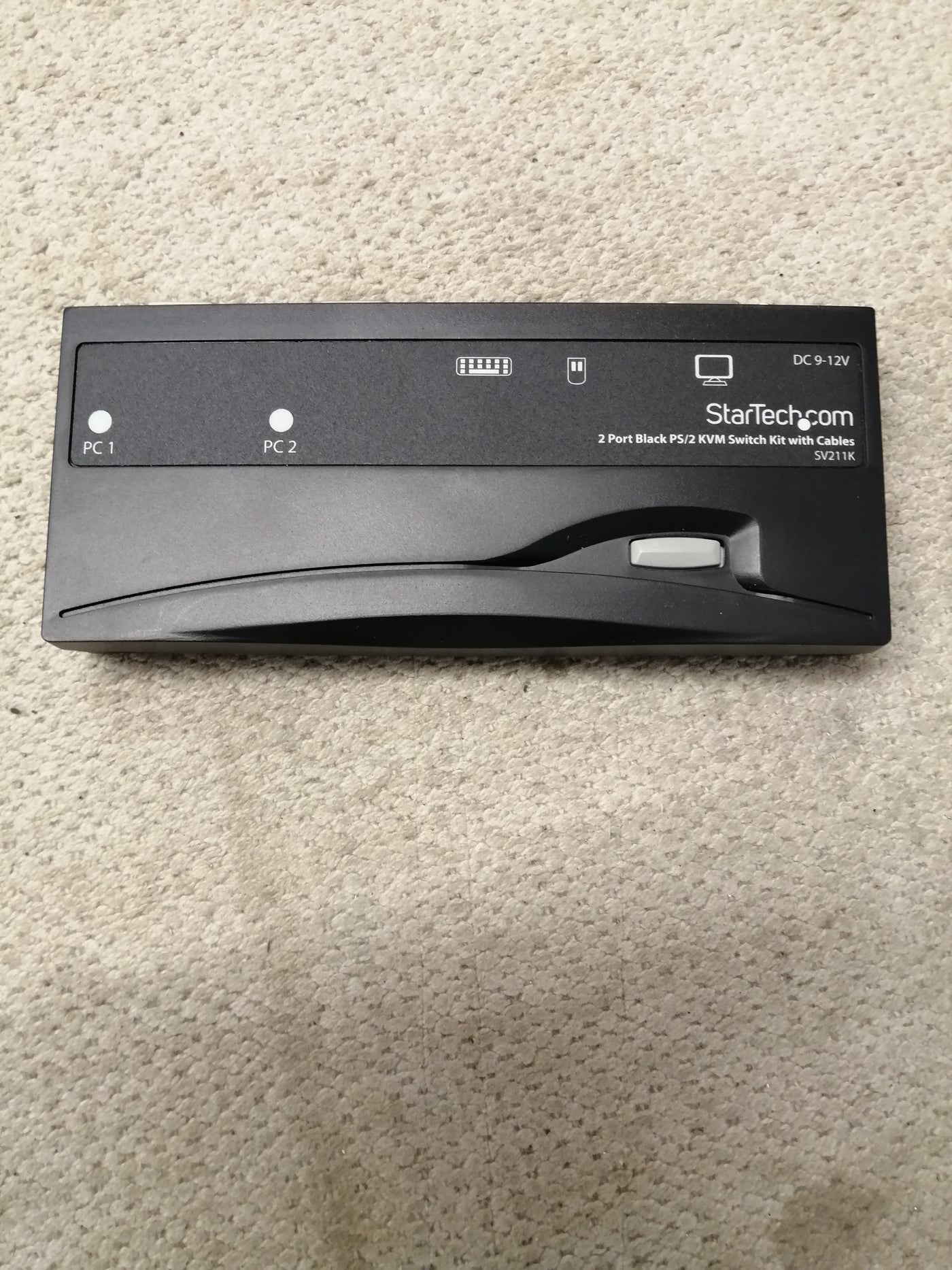 STARTECH 2 PORT PS/2 KVM SWITCH ONLY WITHOUT CABLES ( SV211K USED )