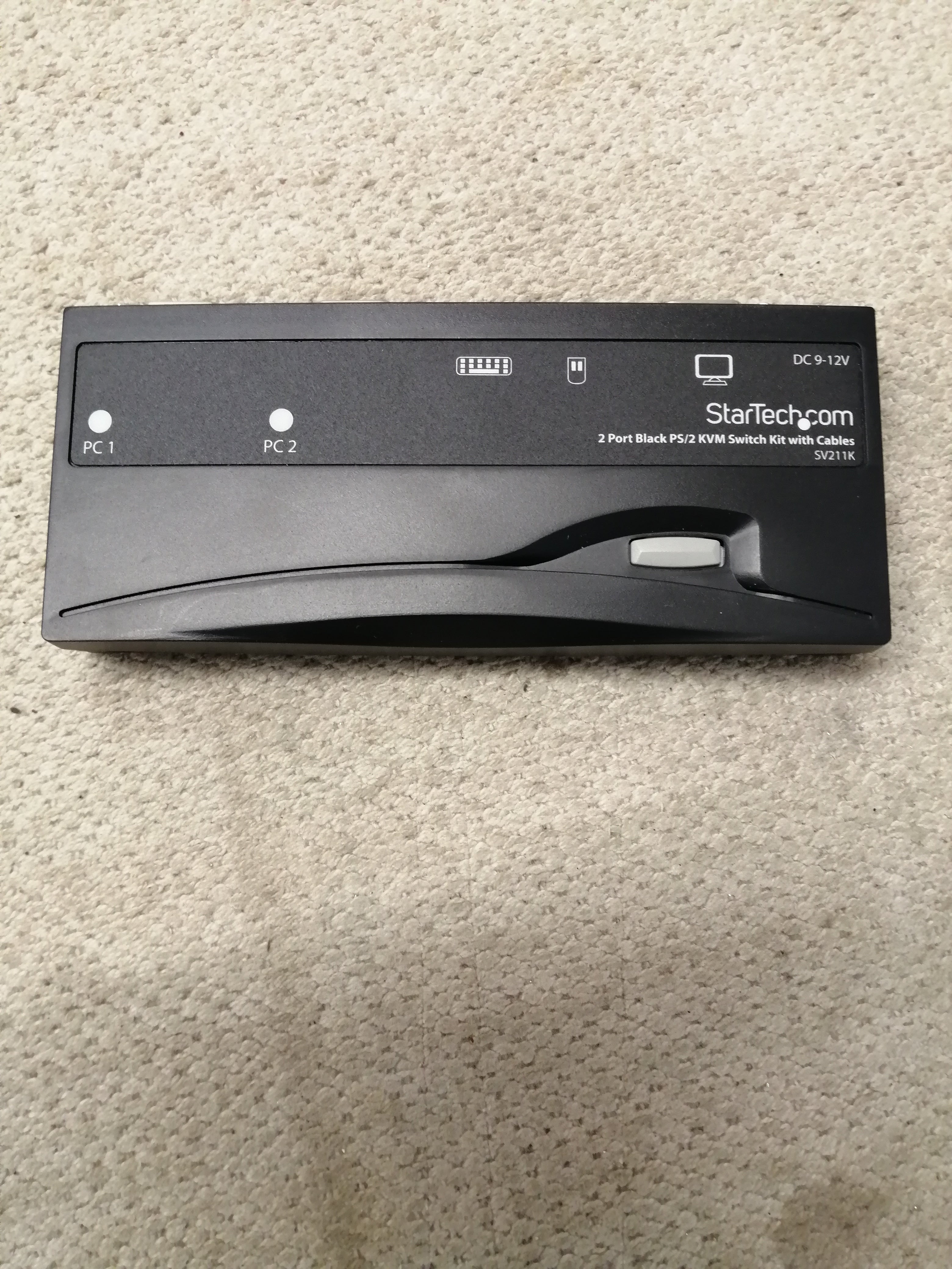 STARTECH 2 PORT PS/2 KVM SWITCH ONLY WITHOUT CABLES ( SV211K USED )