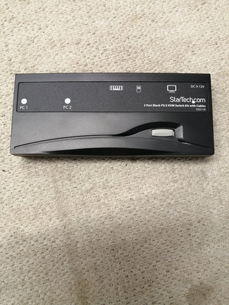 STARTECH 2 PORT PS/2 KVM SWITCH ONLY WITHOUT CABLES ( SV211K USED )