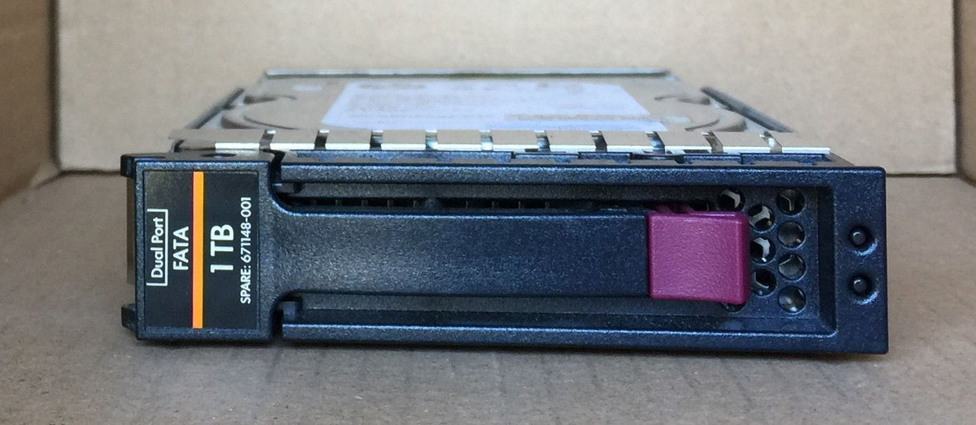HP Seagate 1TB SAS 3.5 ST1000NM0001 With Caddy 671148-001 ( 9YZ264-035 649327-001 507618-002 Ref )