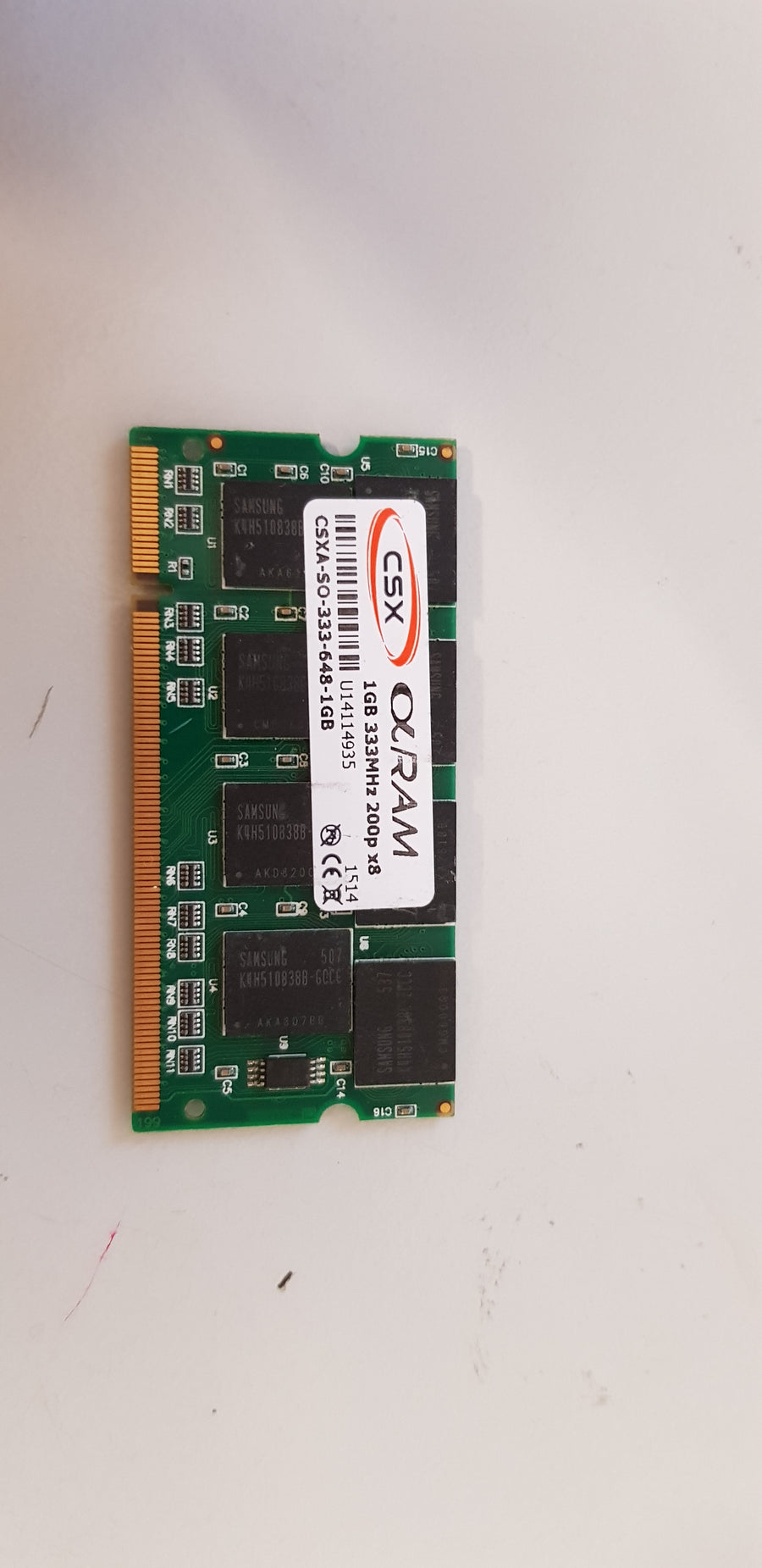 CSX 1GB Notebook DDR 333MHz 200Pin (CSXA-SO-333-648)