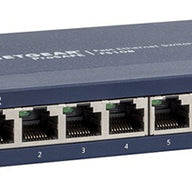 NETGEAR 8-Port Fast Ethernet 10/100 Unmanaged Switch  - Desktop and ProSAFE (FS108 USED))