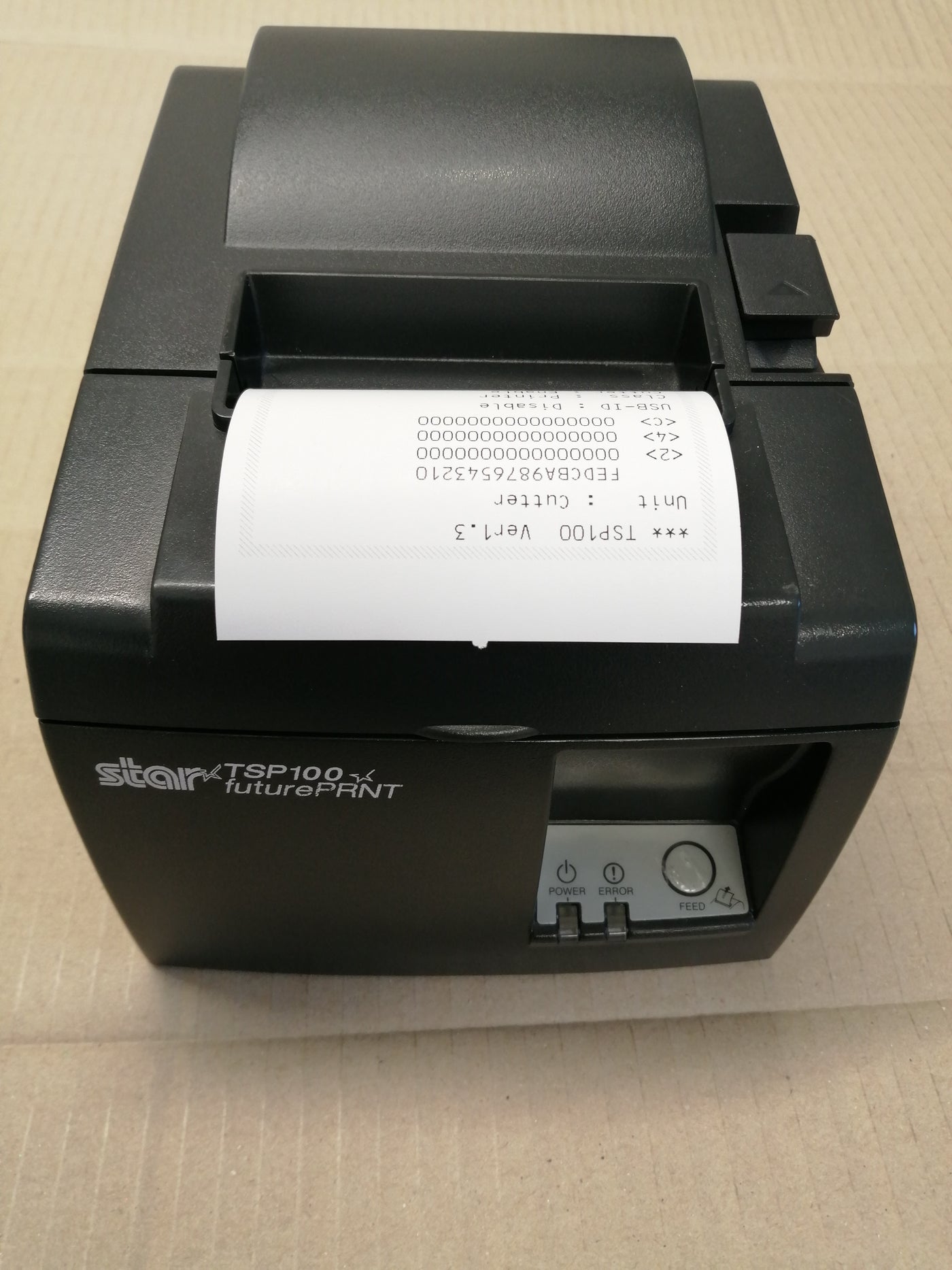 STAR  TSP100 THERMAL RECEIPT PRINTER, WITH USB PORT ( ( 143U USED )