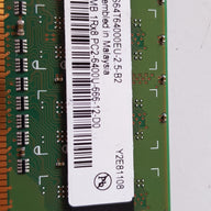 Qimonda 512MB 1Rx8 PC2-6400U 800MHz DDR2 SDRAM Memory Module HYS64T64000EU-2.5-B2