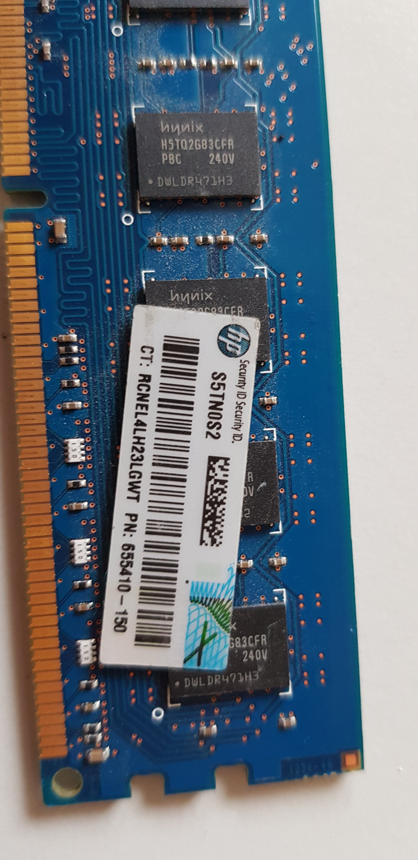 Hynix/HP 4GB PC3-12800 DDR3-1600MHz 240-Pin DIMM ( HMT351U6CFR8C-PB / 655410-150)