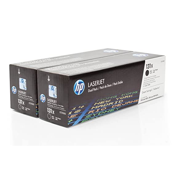 HP LASERJET Dual Pack Print Cartridges Black (131x CF210XD NEW)