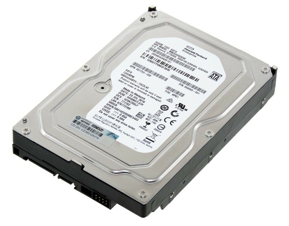 HP MB0500GCEHE 500GB SATA 7.2K 3.5" HDD  ( 658083-001 Ref )