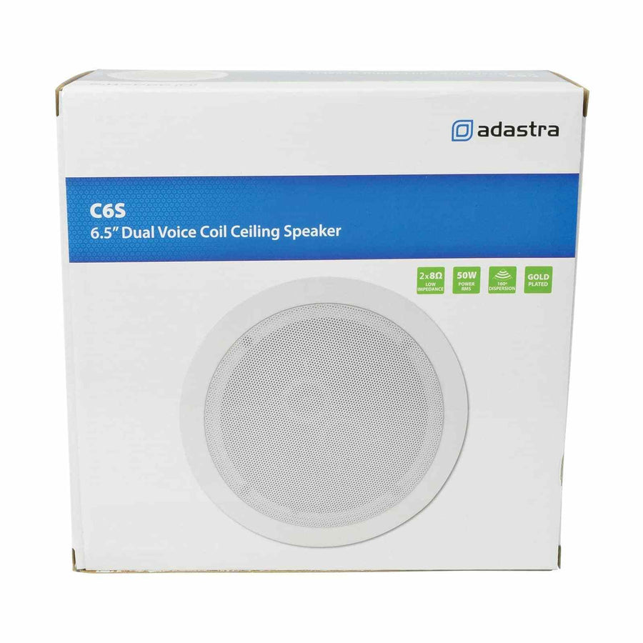 ADASTRA 6.5" DUAL VOICE COIL CEILING SPEAKER (C6S NEW)