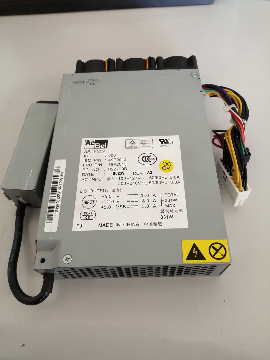 AcBel IBM 330W Power Supply ( APIFS29 APIFS29 49P2013 49P2012   Ac Bel IBM )